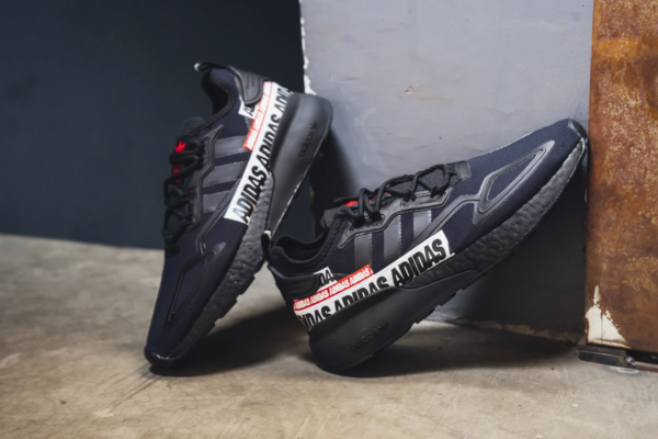 Giày Adidas ZX 2K Boost 'Bold Logo Graphic Black' FX7038 - Ảnh 2
