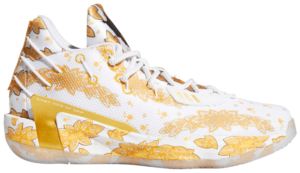 Giày Adidas Ric Flair x Dame 7 GCA 'White Gold Metallic' FY2802