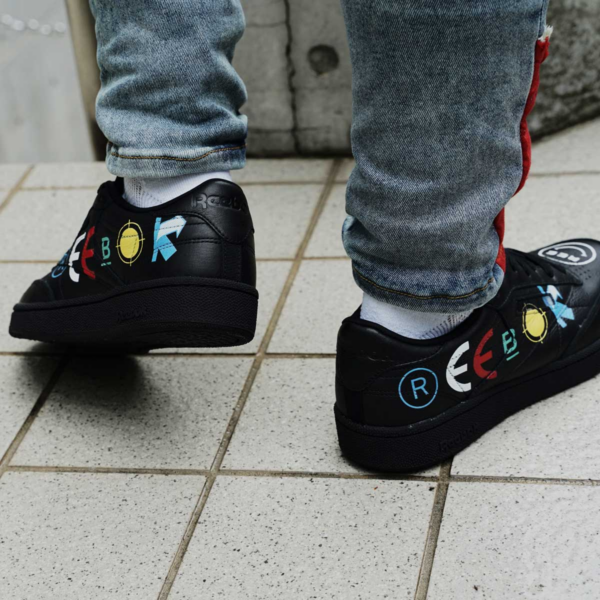 Giày Reebok BlackEyePatch x Club C 85 'Black' FY3074 - Ảnh 4