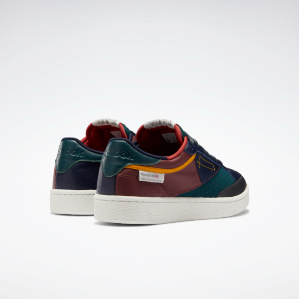 Giày Reebok Club C 85 Vector Navy Forest Green Rich Red FY7499 - Ảnh 3