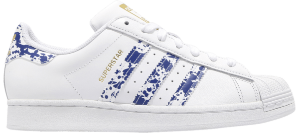 Giày Adidas Superstar 'White Blue Splatter' FY7713