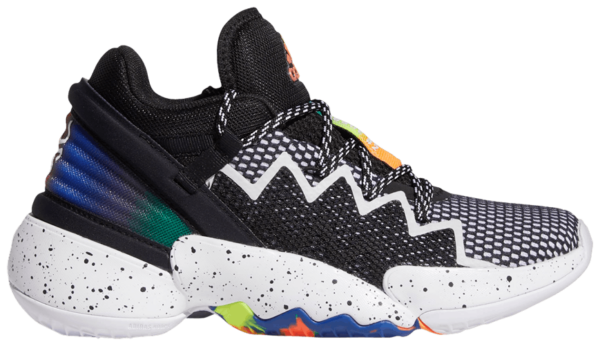 Giày Adidas D.O.N. Issue #2 Big Kids 'Black Multi' FZ1423