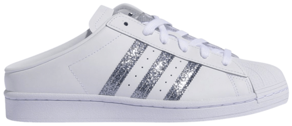 Giày Adidas Wmns Superstar Mule 'White Silver Metallic' FZ2260