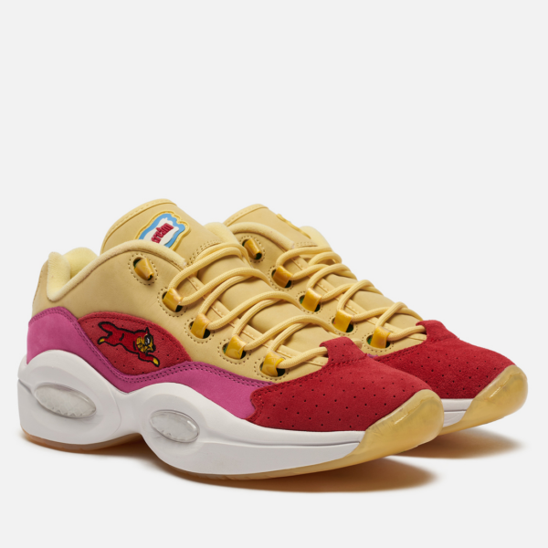 Giày Reebok BBC Ice Cream x Question Low Yellow Red FZ4346 - Ảnh 3