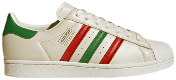 Giày Adidas Superstar 'Off White Scarlet Green' FZ5435