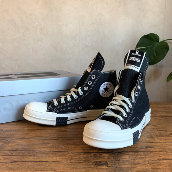 Giày Converse DRKSHDW x Chuck Taylor All Star 70 Hi 'Black' A00130C - Ảnh 4