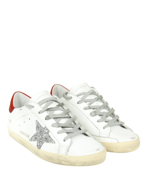 Giày Golden Goose 'White Red' G33WS590H16 - Ảnh 2