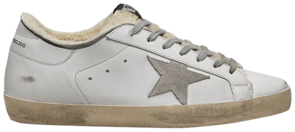 Giày Golden Goose Superstar Shearling Sneaker 'White' G35MS590-Q75