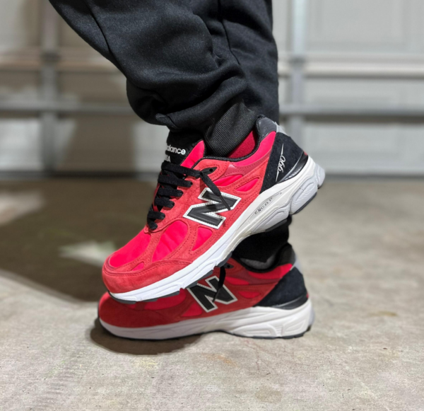 Giày New Balance 990v3 Made In USA 'Red Suede' M990PL3 - Ảnh 3