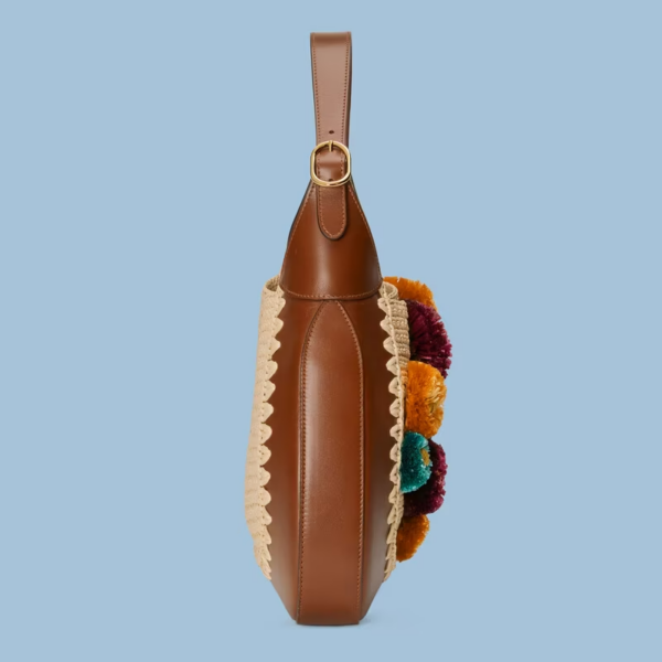 Tui Gucci Jackie 1961 Medium Shoulder Bag With Applique 'Brown' 636712-9SVLG-907