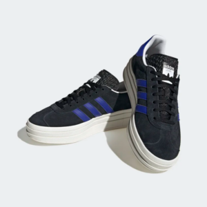 Giay Adidas Gazelle Bold 'Black Lucid Blue' HQ4408