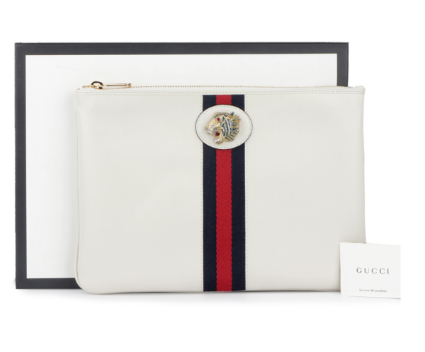 Túi Gucci Clutch Zippy Raja White 573795 0OLHX 0959 - Ảnh 4