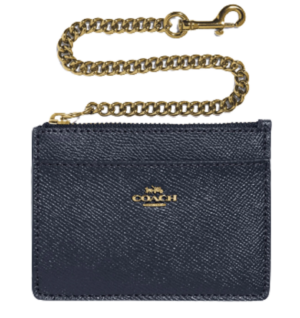 Ví Coach Chain Card Case 'Midnight Navy' 8AXO6EI3EE
