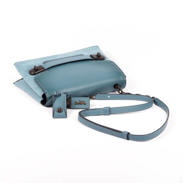 Túi Coach Swagger Chain Crossbody In Colorblock Blue 25833 BPCMB - Ảnh 2