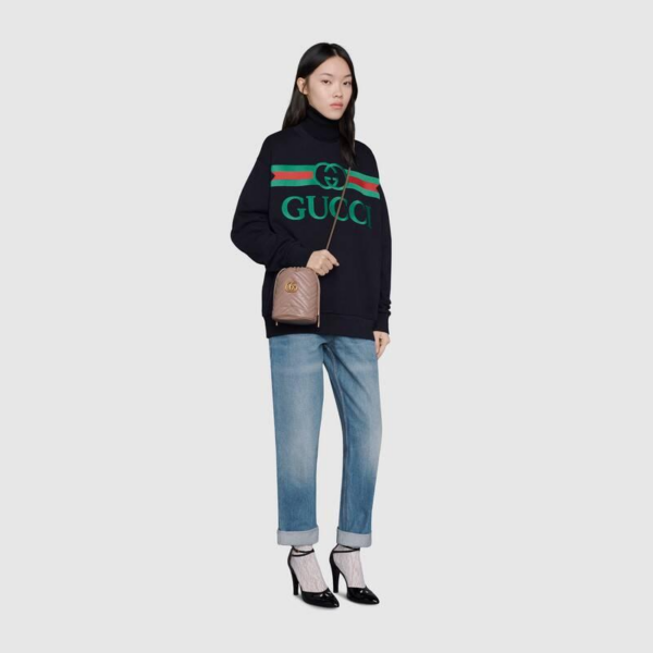 Túi Gucci Mini GG Marmont Bucket Bag 575163 DTDRT 5729 - Ảnh 7