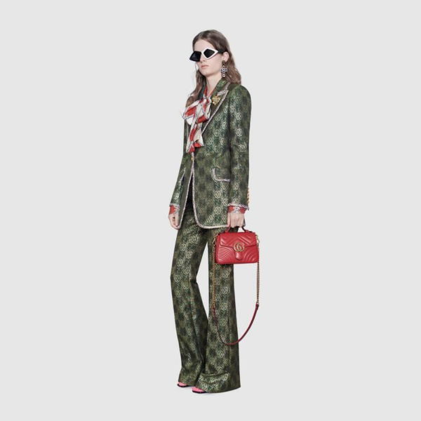 Túi Gucci Red GG Marmont Mini Top Handle Bag 547260-DTDIT-6433 - Ảnh 2