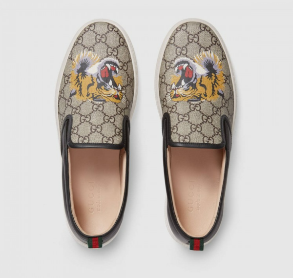 Giày Gucci GG Supreme Slip-On 'Tiger' 456202-K5Z30-8979 - Ảnh 4