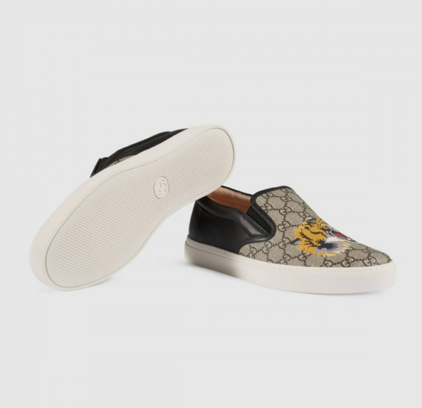 Giày Gucci GG Supreme Slip-On 'Tiger' 456202-K5Z30-8979 - Ảnh 5
