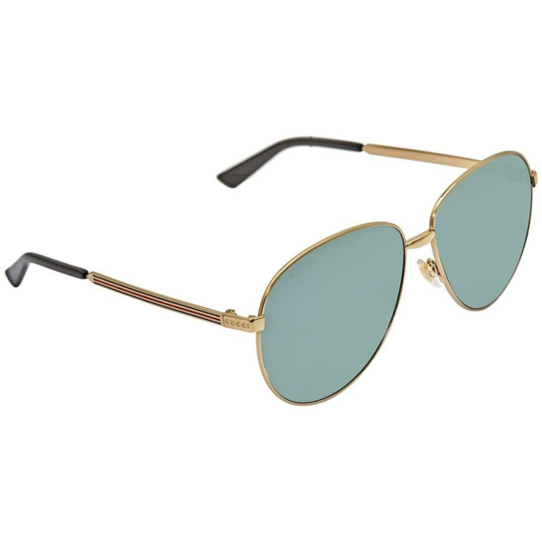Kính Gucci Gold Green Lens GG0138S-001 - Ảnh 4