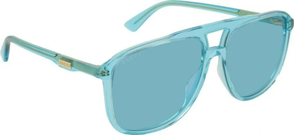 Kính Gucci Navigator Sunglasses 'Light Blue' GG0262S-003-58 - Ảnh 4