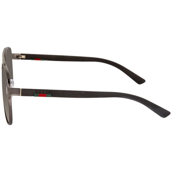 Kính Gucci Grey Aviator 'Ruthenium' GG0422S-001-60 - Ảnh 3
