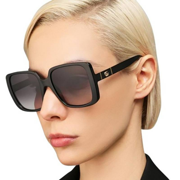 Kính Gucci Black Shiny 'Grey Square' GG0632SA-001 - Ảnh 2
