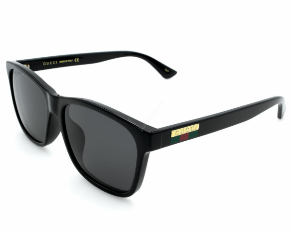 Kính Gucci Black Shiny Grey Square GG0746SA-001 - Ảnh 3