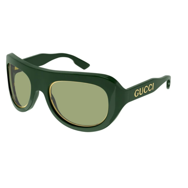 Kính Gucci Mask Men's Sunglasses 'Green' GG1108S-003-56 - Ảnh 3