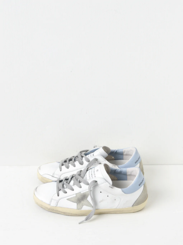 Giày Golden Goose Supper Star 'White Blue' GWF00102 F002569 10588 - Ảnh 2
