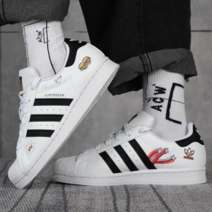 Alternative view of Giày Adidas Superstar J 'Girls Rule White' FX5202