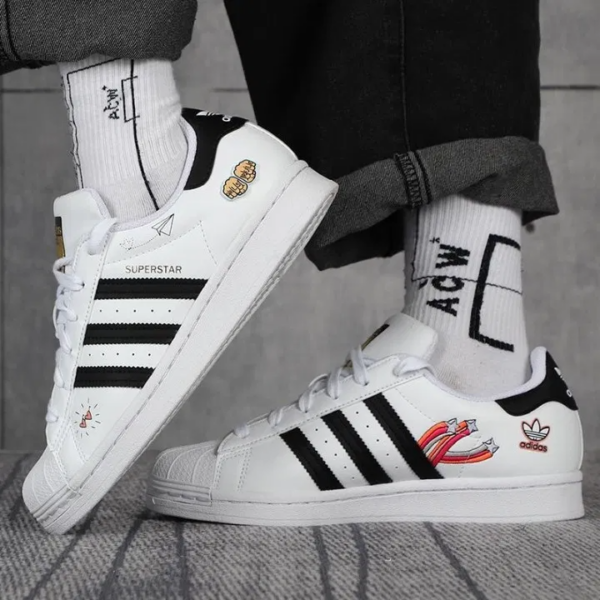 Giày Adidas Superstar J 'Girls Rule White' FX5202 - Ảnh 2