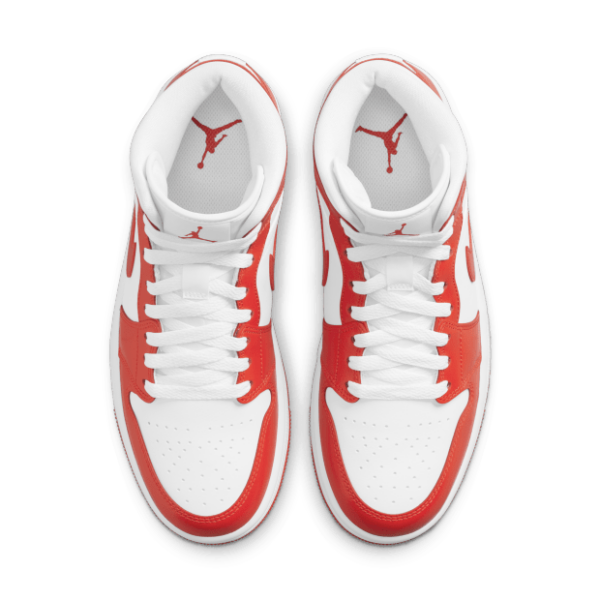 Giày Nike Air Jordan 1 Mid Wmns 'Habanero Red' BQ6472-116 - Ảnh 7