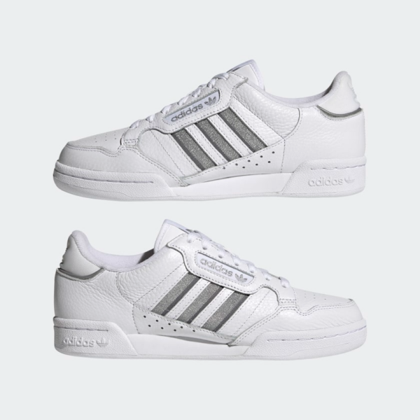 Giày Adidas Wmns Continental 80 Stripes 'White Silver Metallic' S42626 - Ảnh 2