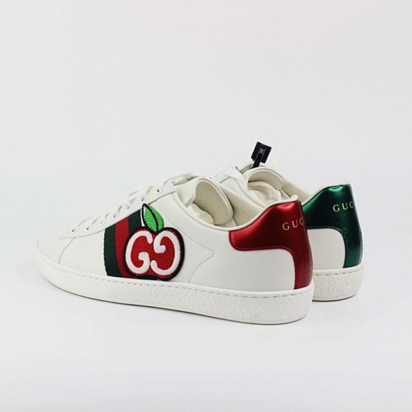 Giày Gucci Wmns Ace Low 'GG Apple Patch White' 611377 DOPE0 9064 - Ảnh 6