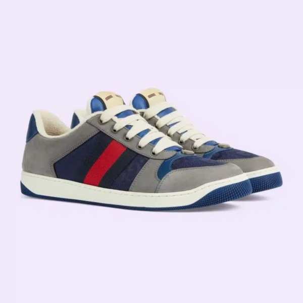 Giay Gucci GG Screener ‘Grey Suede’ 576223-FAA3T-4551