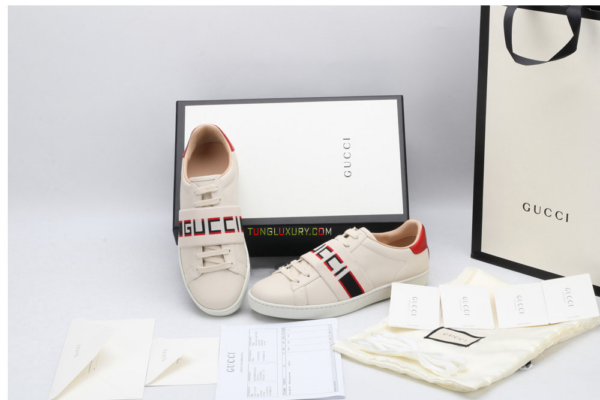 Giày Gucci Wmns Ace 'Stripe Ivory' 525269-0FIV0-9086 - Ảnh 3