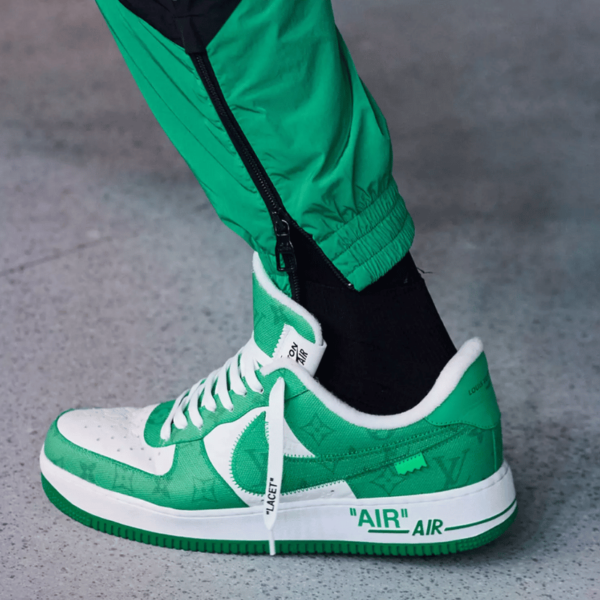 Giày Nike Air Force 1 Low x Louis Vuitton Virgil Abloh 'White Green' - Ảnh 7