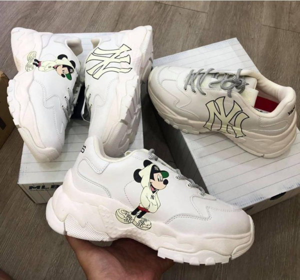 Giày MLB X Disney Bigball Chunky Mickey NY 'White' 32SHCK941-50I - Ảnh 5