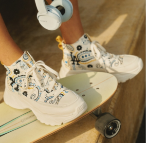 Alternative view of Giày MLB Chunky High LA Dodgers 'Ivory' 3ASHULP2N-07IVS