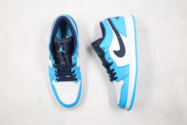 Giày Nike Air Jordan 1 Low GS 'UNC' 553560-144 - Ảnh 9