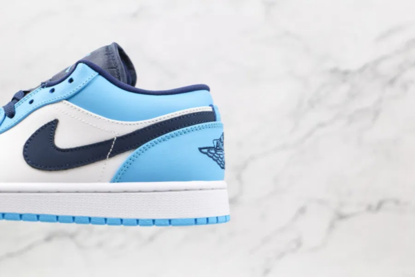 Giày Nike Air Jordan 1 Low GS 'UNC' 553560-144 - Ảnh 13