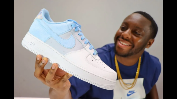 Giày Nike Air Force 1 '07 LV8 'Psychic Blue' CZ0337-400 - Ảnh 7