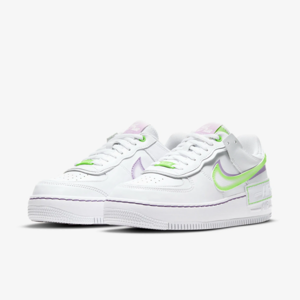 Giày Nike Wmns Air Force 1 Shadow 'White Electric Green' DD9684-100 - Ảnh 5