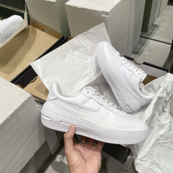 Giày Nike Wmns Air Force 1 PLTAFORM 'Triple White' DJ9946-100 - Ảnh 6