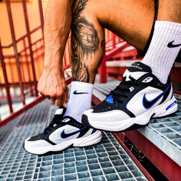 Giày Nike Air Monarch IV 'Black Blue' 415445-002 - Ảnh 2