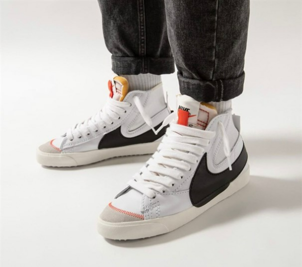 Giày Nike Blazer Mid '77 Jumbo 'White Black' DD3111-100 - Ảnh 5