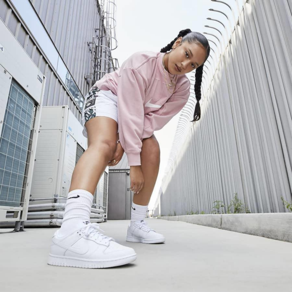 Giày Nike Wmns Dunk Low 'Triple White' DD1503-109 - Ảnh 2