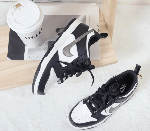 Giày Nike Dunk Low 'Black White Metallic' DH9764-001 - Ảnh 5