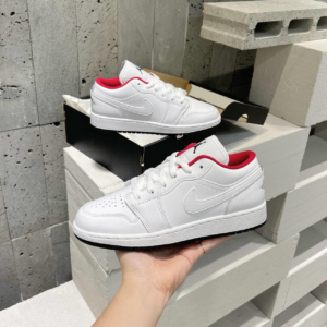 Giay Nike Air Jordan 1 Low 'White Gym Red Black' 553560-164