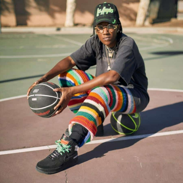 Giày Nike Lauren Halsey x Air Force 1 High LE 'ALL FOR 1 LA' CU3052-001 - Ảnh 5